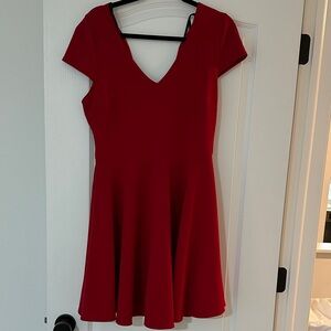 Red Skater Style Dress